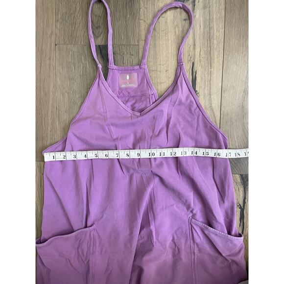 Free People FP Movement Size Small Hot Shot Jumpsuit Purple EUC - Picture 2 of 8